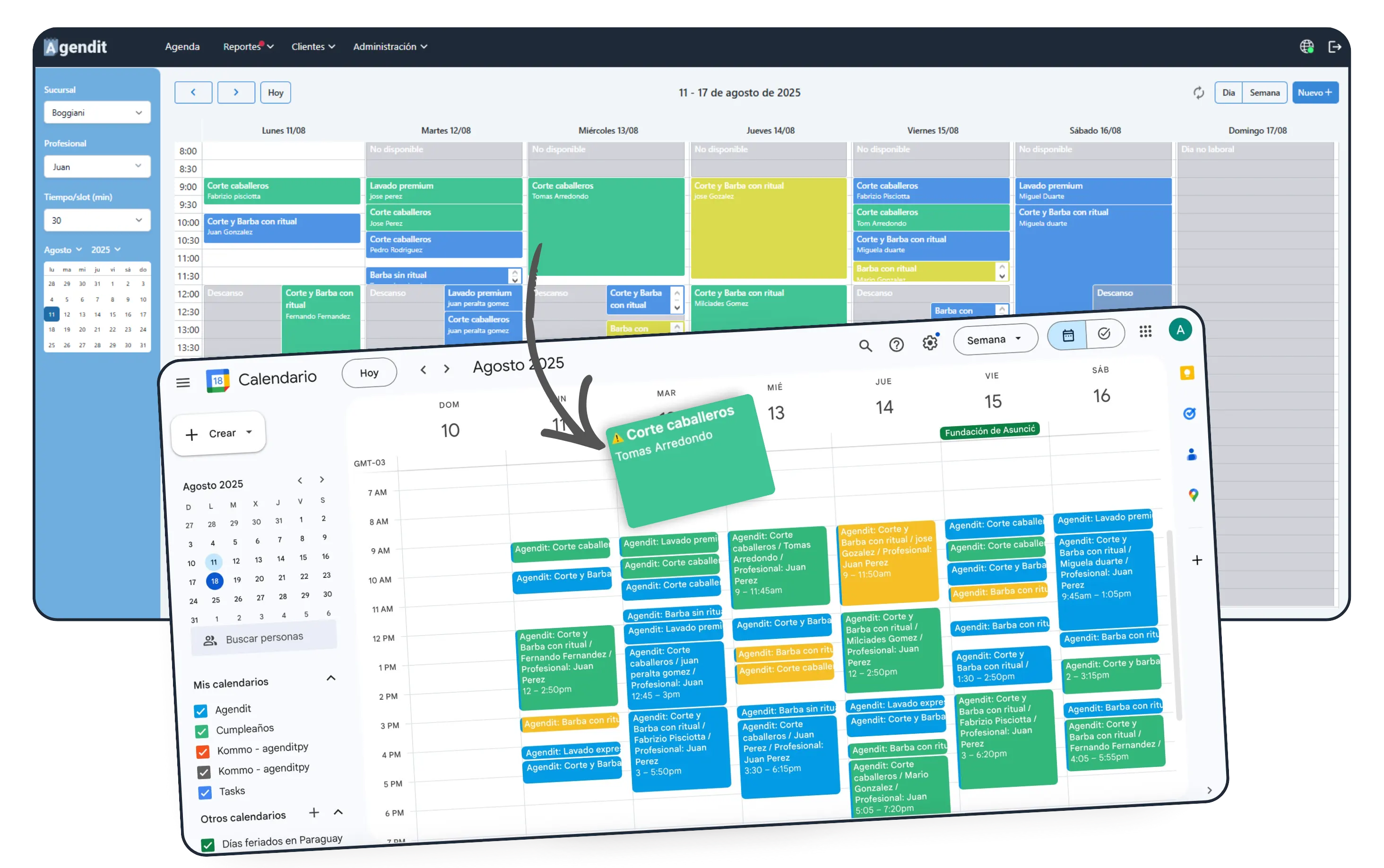 Sincroniza tu agenda con Google Calendar